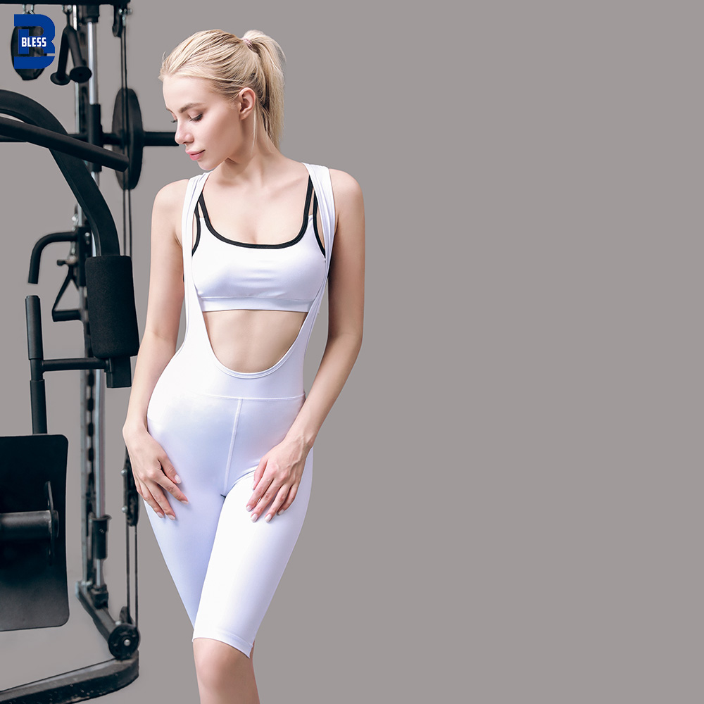 Women Fitness Yoga Tight Jumpsuit Shorts