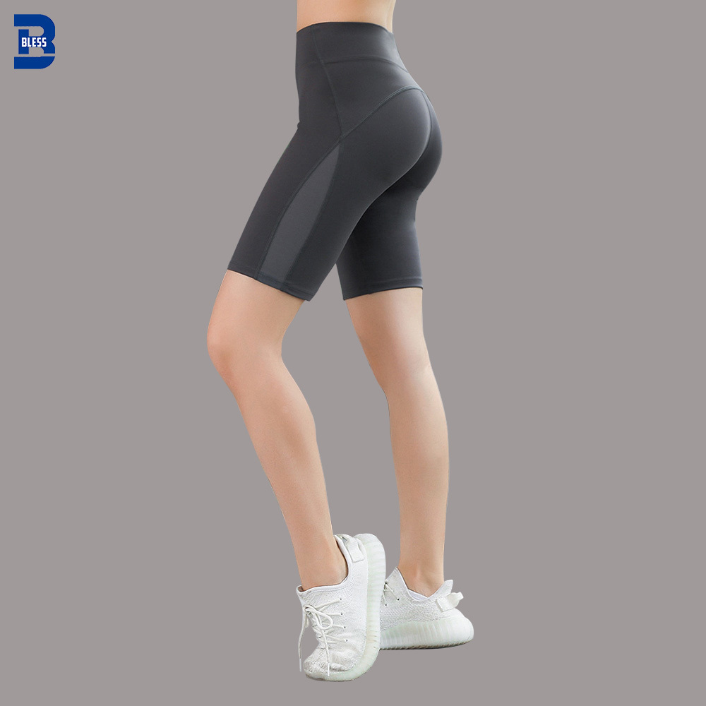 high-waist ladies exercise shorts from China for fitness