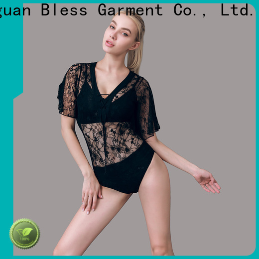 Bless Garment black skin tight jumpsuit factory price for exercise