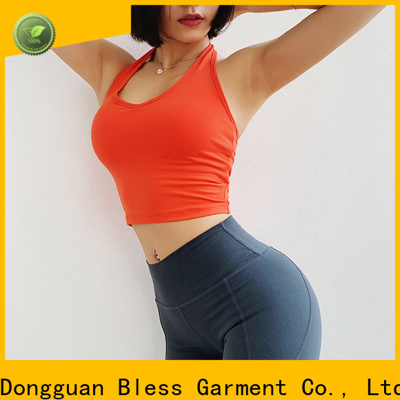 Bless Garment V-neck long sleeve gym top from China for sport