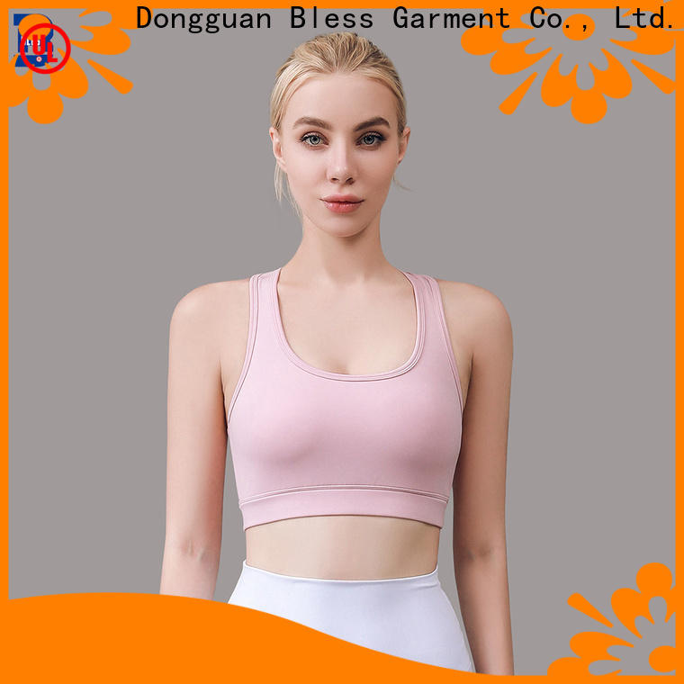 Bless Garment strappy sports bra from China for gym